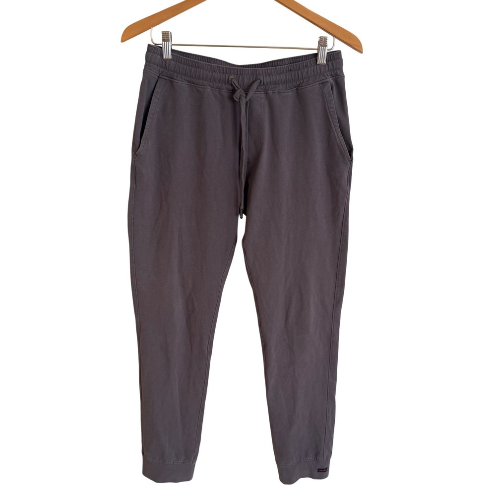 Good Man Brand Mens Charcoal Gray Cotton Spandex Jogger Pants Size M Drawstring